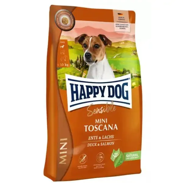 Happy Dog Sensible Mini Toscana Grain Free Pesce e anatra 800 gr - Croccantini per cani - immagine 1