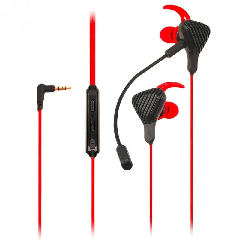 Cuffie da gioco Celly CyberWired nere/rosse - immagine 1