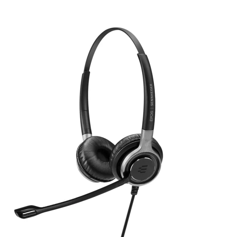 Cuffie Epos Sennheiser Impact SC 668 cablate con cancellazione del rumore per call center nero e argento - immagine 1