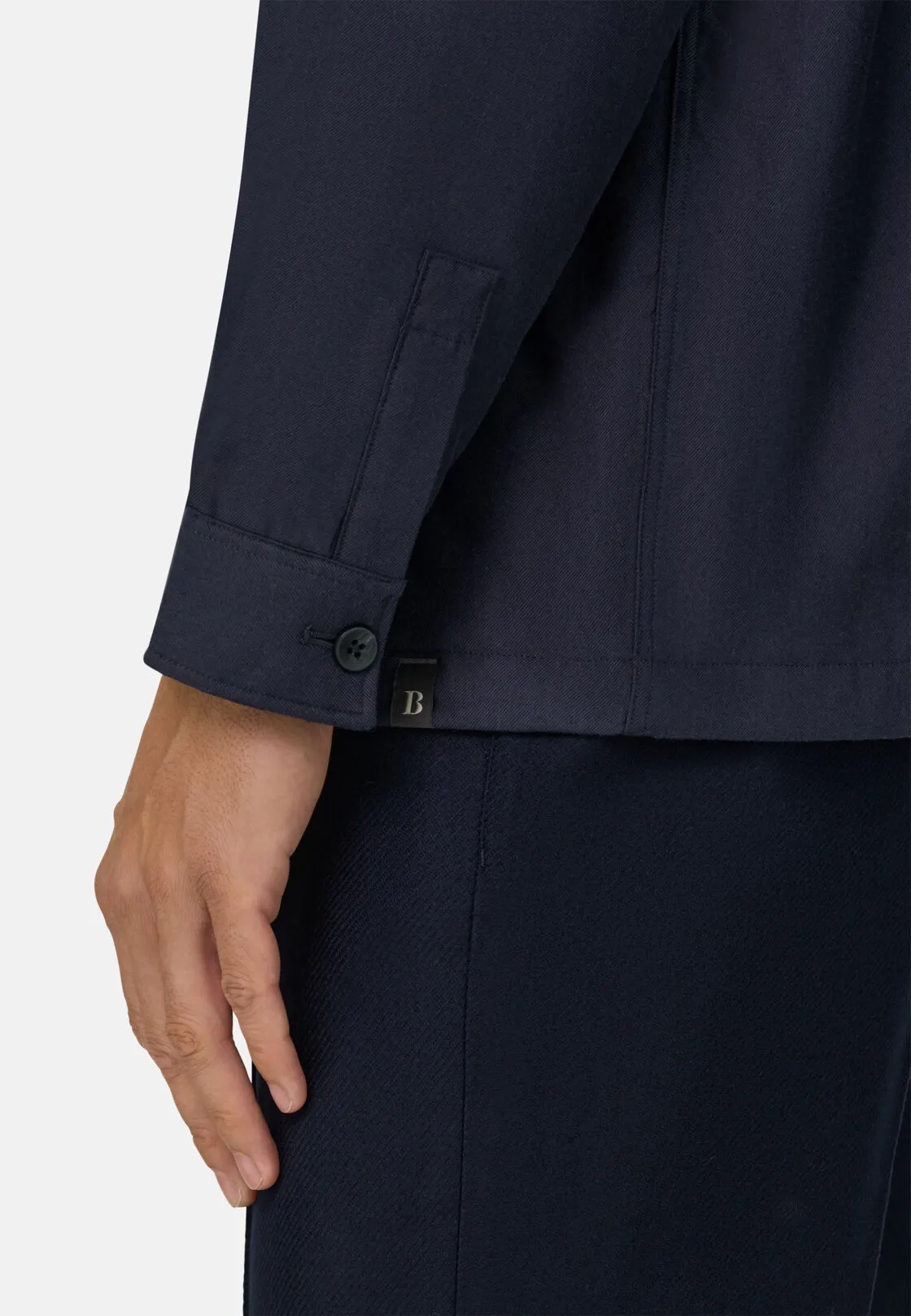 Boggi, Camicia Over Imbottita In Cotone Tencel, Uomo, Navy, Taglia: XS - immagine 3