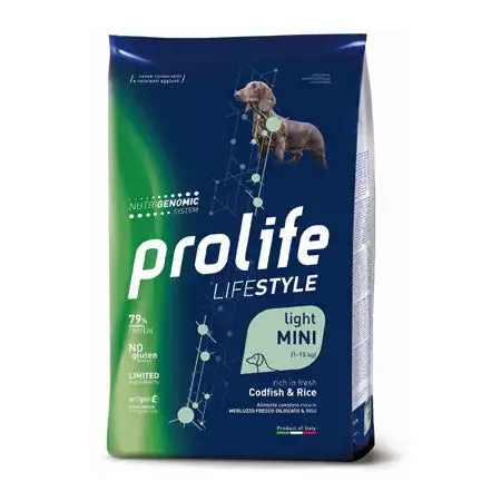 Prolife Lifestyle Cane Light Mini Merluzzo e Riso 2 kg - Croccantini per cani - immagine 1