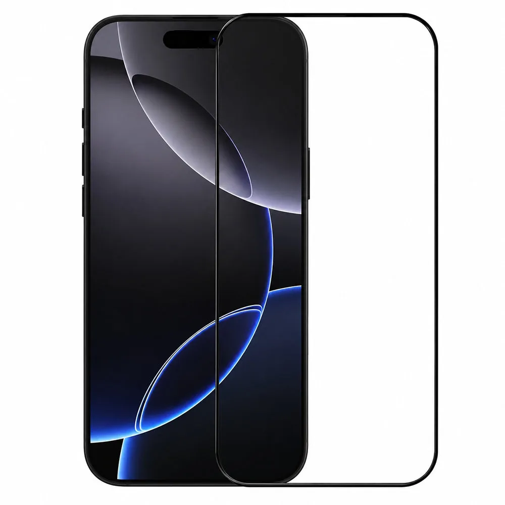 Pellicola protettiva per schermo Nillkin CP+ Pro per Apple iPhone 16 Pro, vetro temperato, adesivo completo, nero - immagine 1