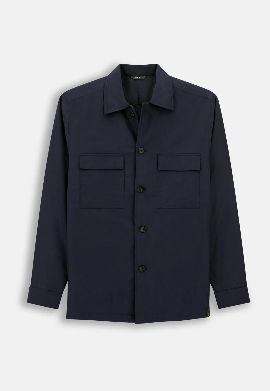 Boggi, Camicia Over Imbottita In Cotone Tencel, Uomo, Navy, Taglia: XXL - immagine 6