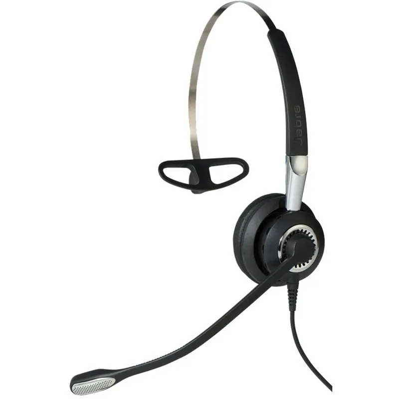 Jabra Biz 2400 II QD Mono NC 3 in 1 Auricolare Cablato Passanuca, A clip, A Padiglione Ufficio Nero, Argento - immagine 1