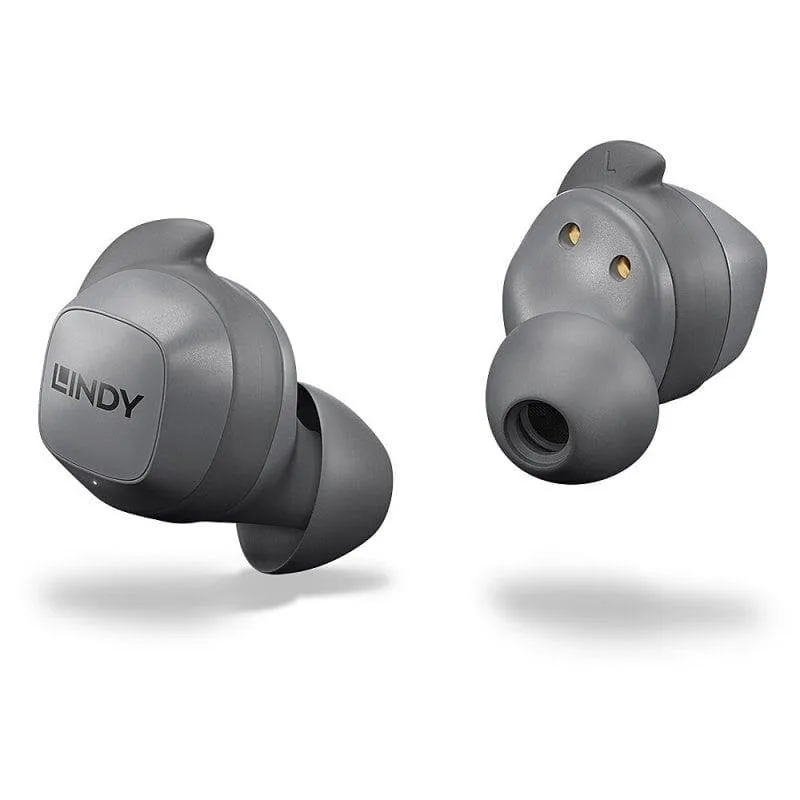 Auricolari Lindy LE400W wireless Bluetooth 5.0 intrauricolari grigi - immagine 1
