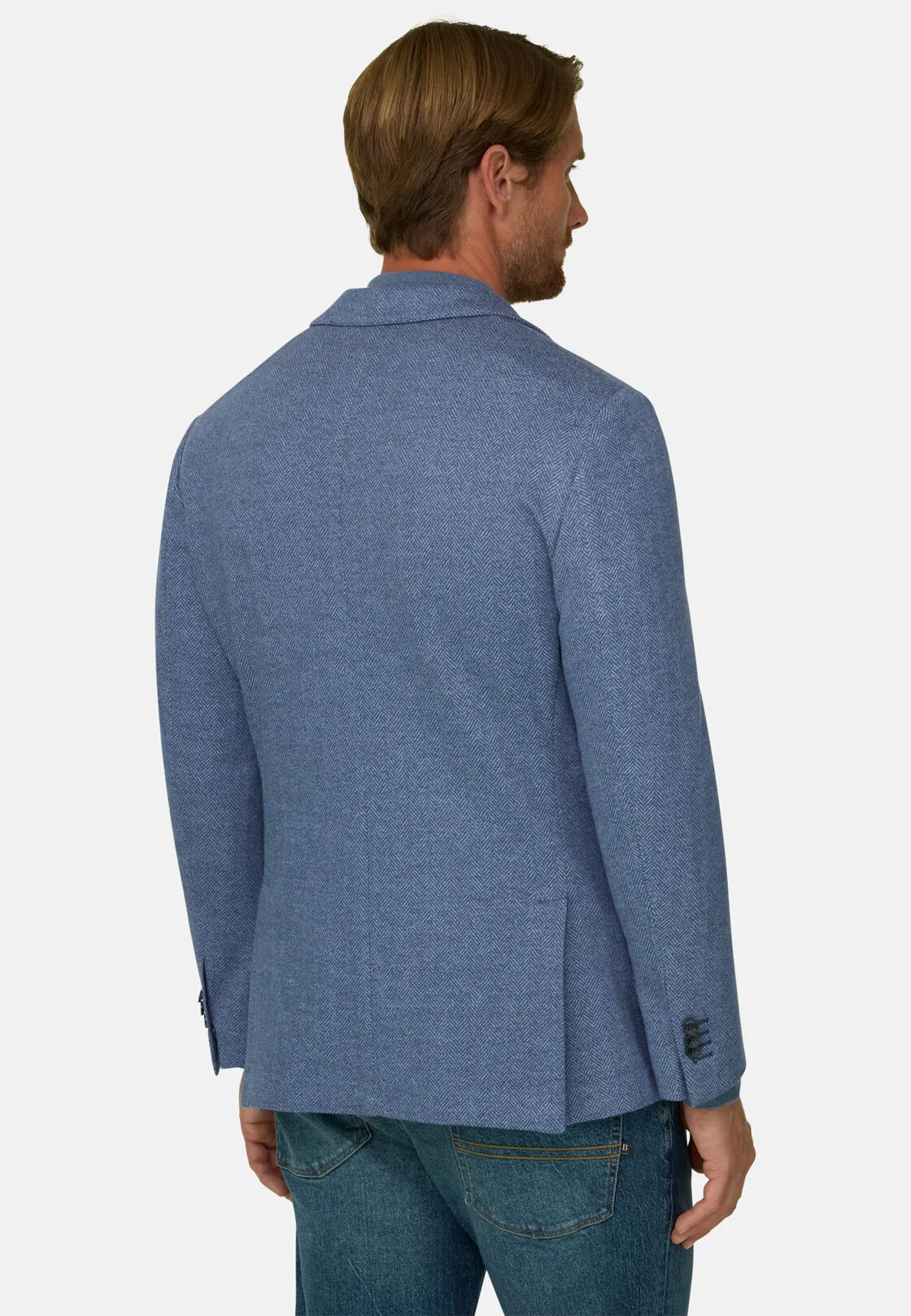 Boggi, Giacca Resca In Lana Cotone B Jersey, Uomo, Indaco, Taglia: 44 - immagine 4