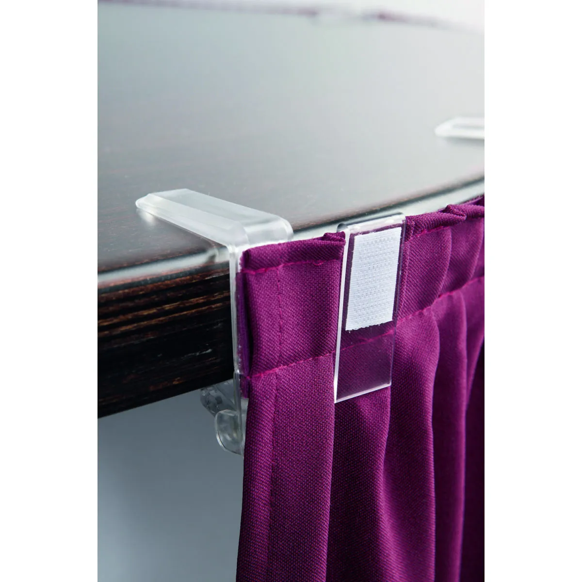 ERWIN M. Clip velcro per skirting Kunststoff; 3 cm (L); trasparente - immagine 1