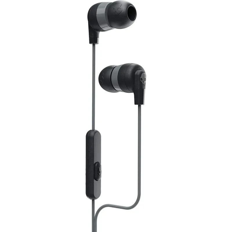 Auricolari Skullcandy Ink'd+ con filo, con microfono, controllo remoto e isolamento acustico, neri - immagine 1