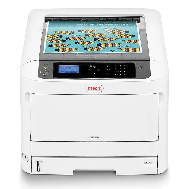 Stampante laser a colori OKI C824dn - immagine 1