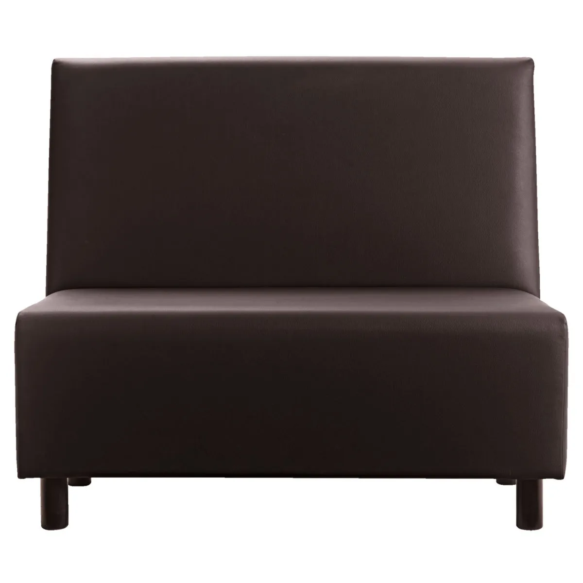 VEGA Panca imbottita Medley a due posti; 118x62x102 cm (LxPxH); seduta marrone, struttura faggio wenge - immagine 1