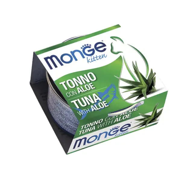 Monge Fruits Kitten 80 gr Tonno e aloe - confezione da 6 pezzi - Cibo umido per gatti - immagine 1