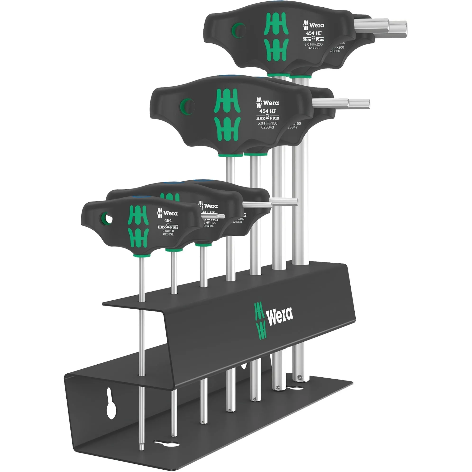 Set 454/7 HF 2 cacciaviti a manico trasversale + supporto, 7 pezzi, Cacciavite - immagine 1