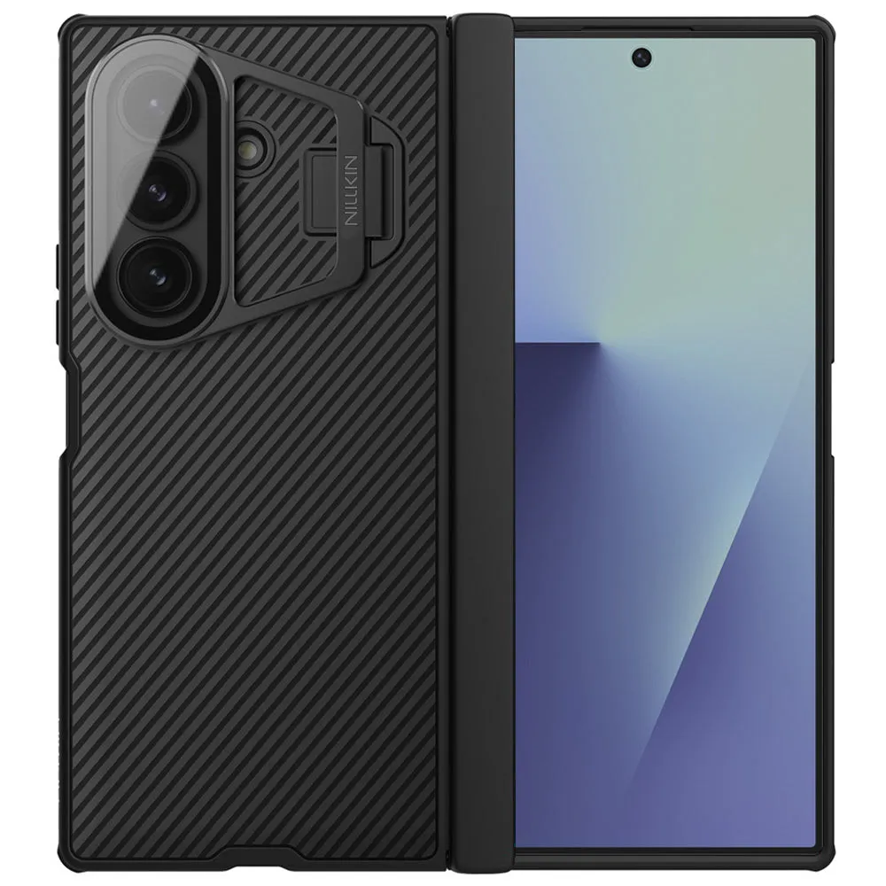 Custodia MagSafe per Samsung Galaxy Z Fold7 F966, Nillkin, CamShield Pro con copriobiettivo trasparente, Nera - immagine 1
