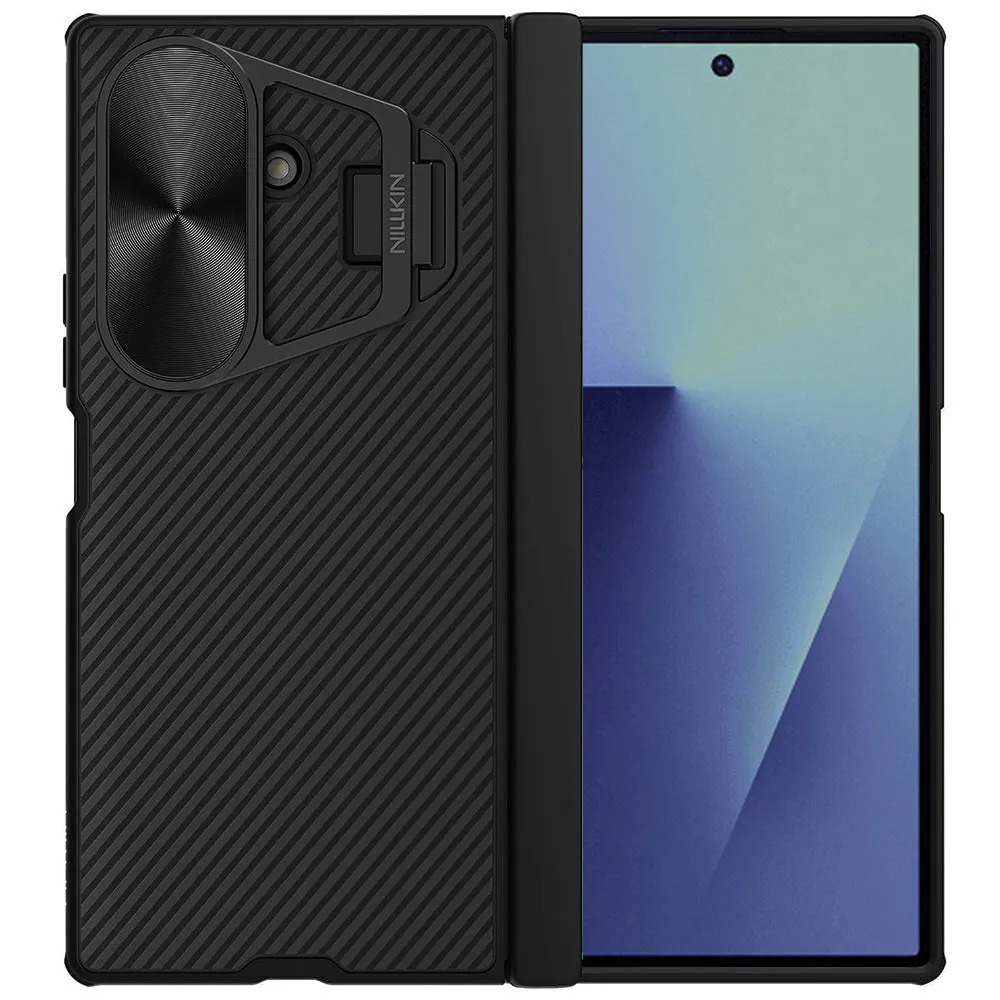 Custodia per Samsung Galaxy Z Fold7 F966, Nillkin, CamShield Prop con copertura metallica per lente, Nera - immagine 1