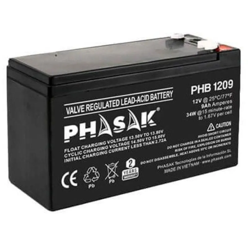 Batteria UPS/UPS Phasak PHB 1209 9Ah 12V - immagine 1