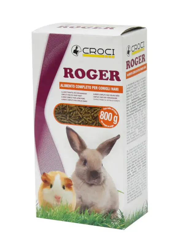 Croci Rabbit Roger Essential alimento Conigli Nani 800 gr - Mangime per conigli - immagine 1