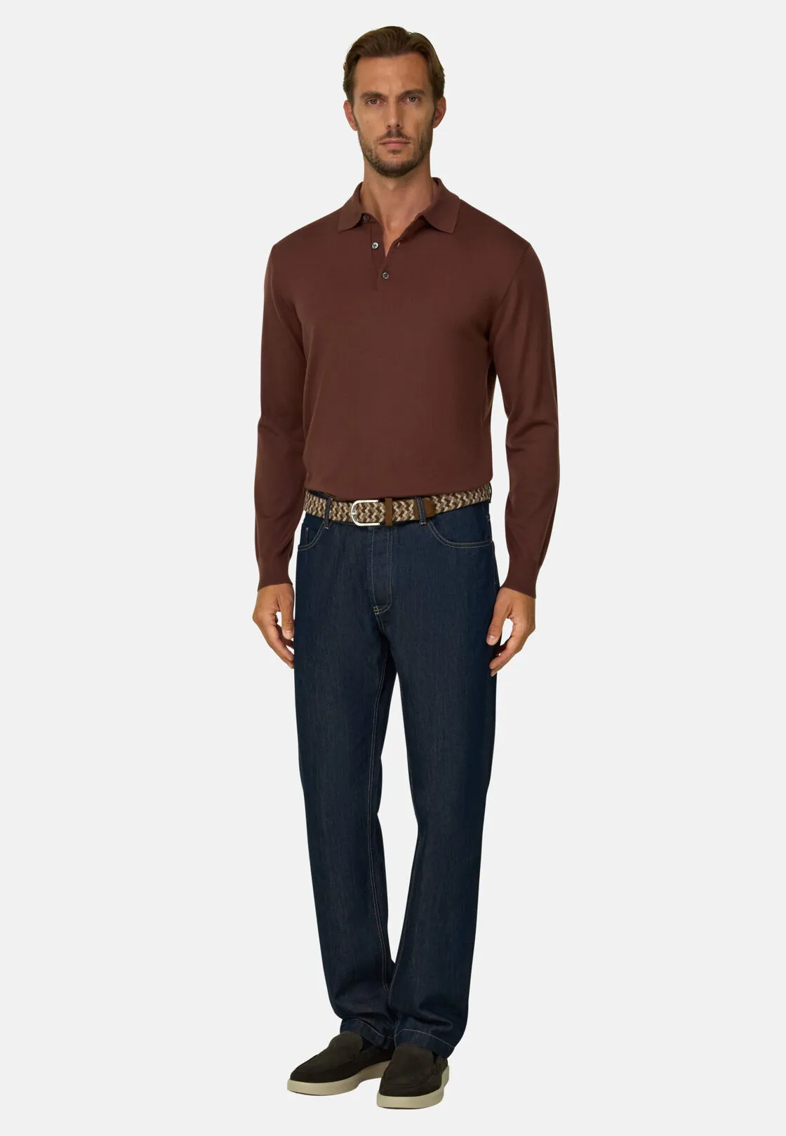 Boggi, Polo Di Maglia In Merino Extrafine, Uomo, Rouge, Taglia: XXL - immagine 2