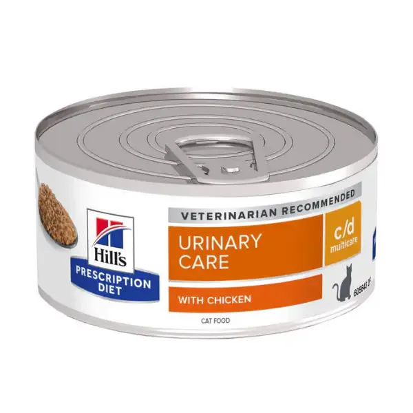 Hill's Prescription Diet c/d Multicare Feline 156 gr Pollo - confezione da 12 pezzi - Dieta veterinaria per gatti - immagine 1