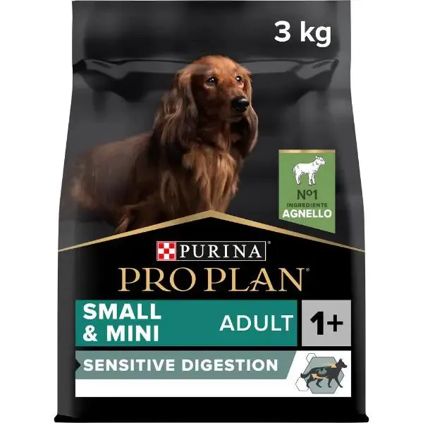 Purina Pro Plan Sensitive Digestion Small e Mini Adult Crocchette Cane Agnello 3 kg - Croccantini per cani - immagine 1