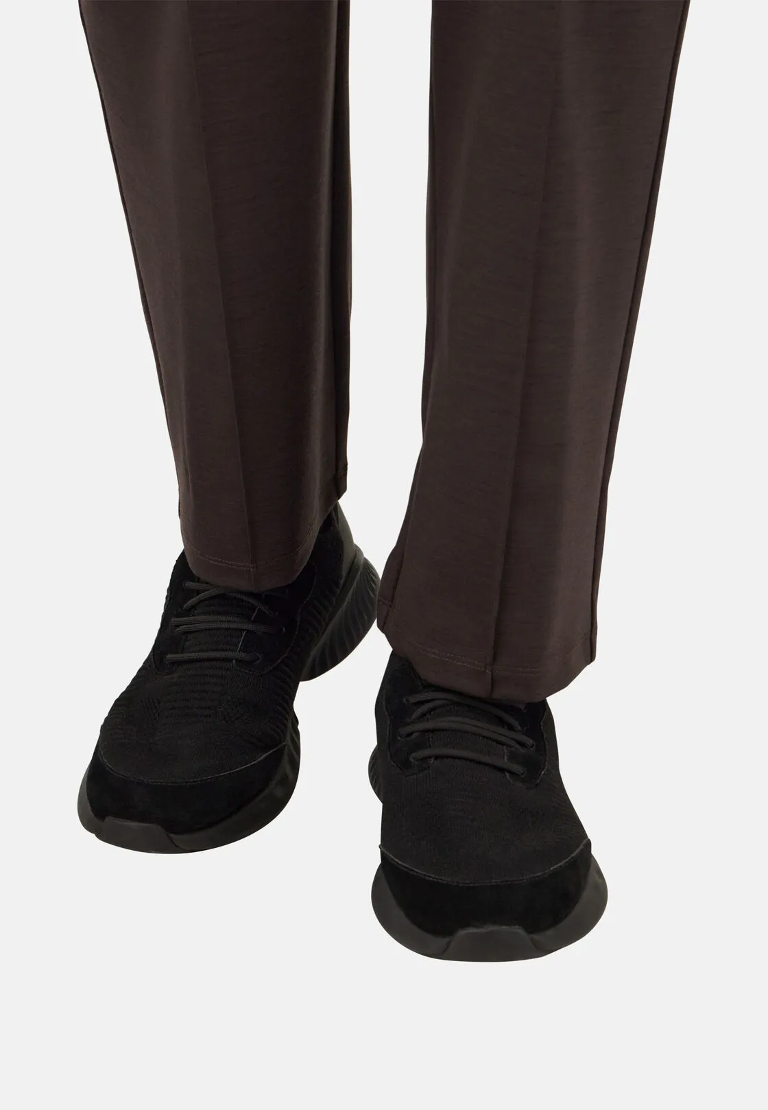 Boggi, Sneakers Willow In Filato Misto Lana, Uomo, Nero, Taglia: 40-6 - immagine 2