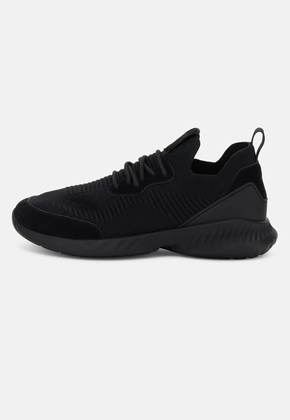 Boggi, Sneakers Willow In Filato Misto Lana, Uomo, Nero, Taglia: 41-7 - immagine 1