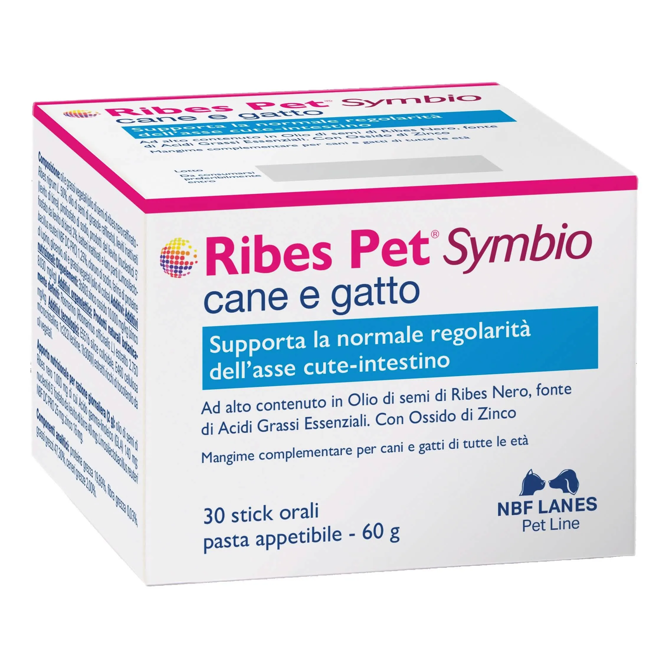 Ribes Pet Symbio Pasta 30 bustine 2g | Cane Gatto Pelle Manto - immagine 1