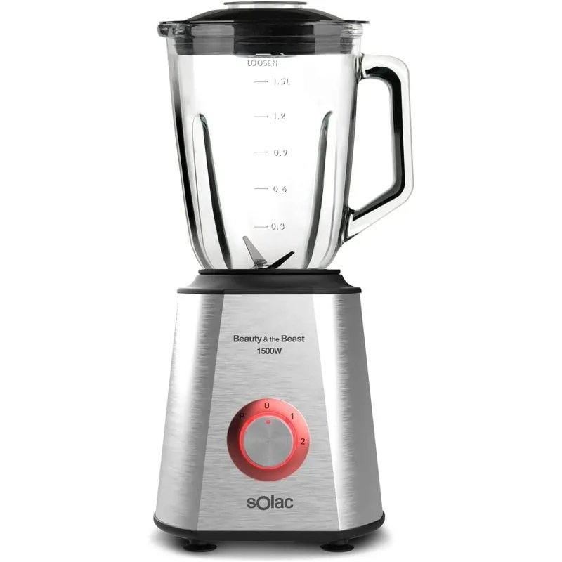 Solac La Bella e la Bestia 1500 BV5728 Frullatore in vetro 1,5 L 1500 W Acciaio inossidabile - immagine 1