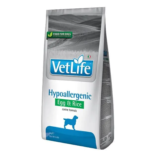 Vet life natural canine hypoallergenic egg & rice 2 kg nuovo sacco apri e chiudi - immagine 1