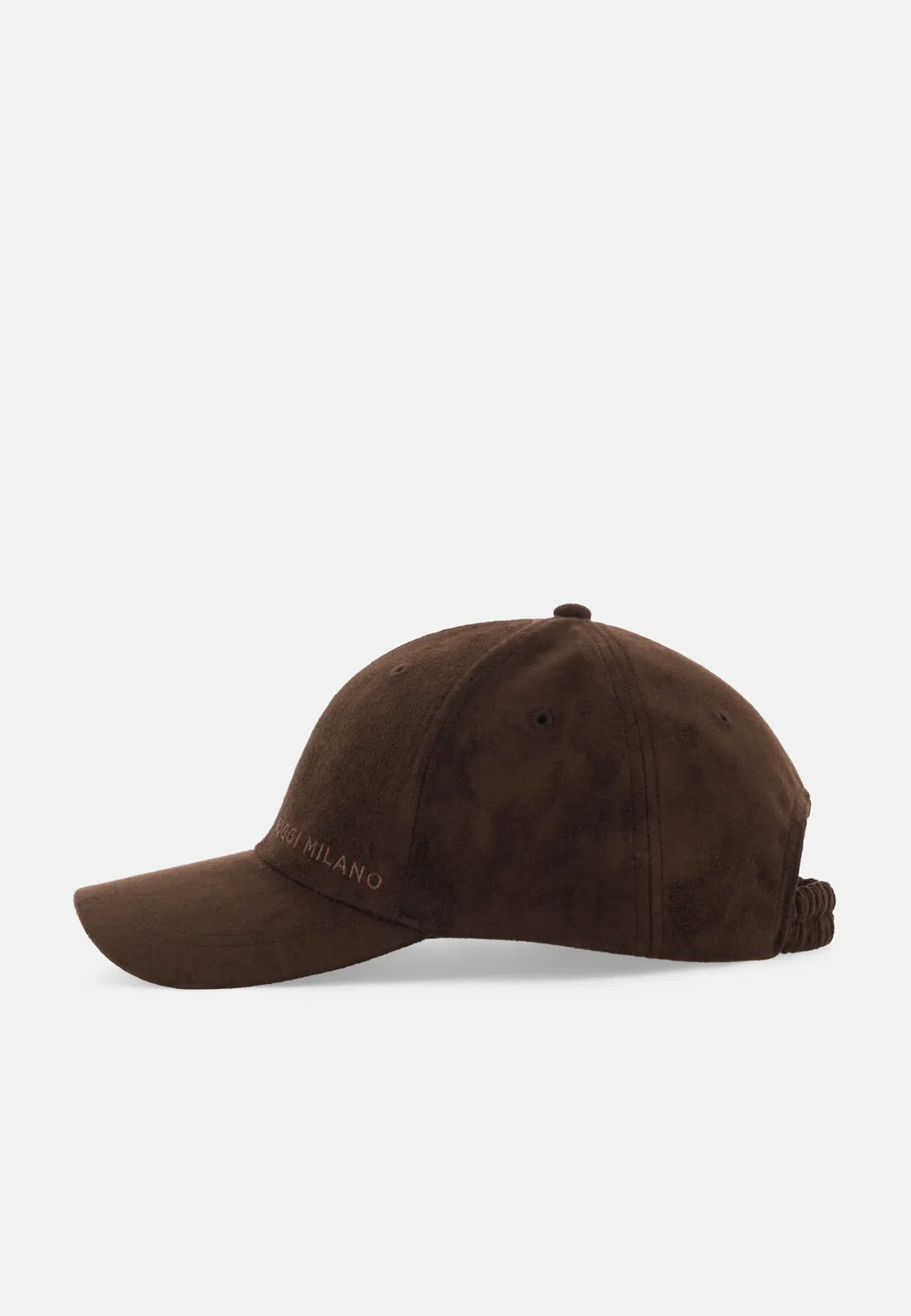 Boggi, Cappello Con Visiera In Tessuto Simil Scamosciato, Uomo, Marrone scuro, Taglia: L/XL - immagine 1