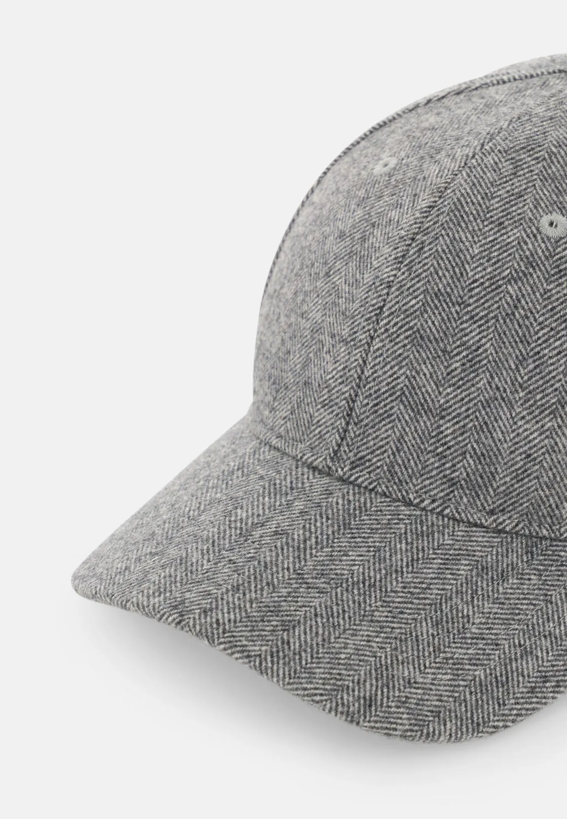 Boggi, Cappello Con Visiera Resca In Misto Lana, Uomo, Light grey - immagine 2