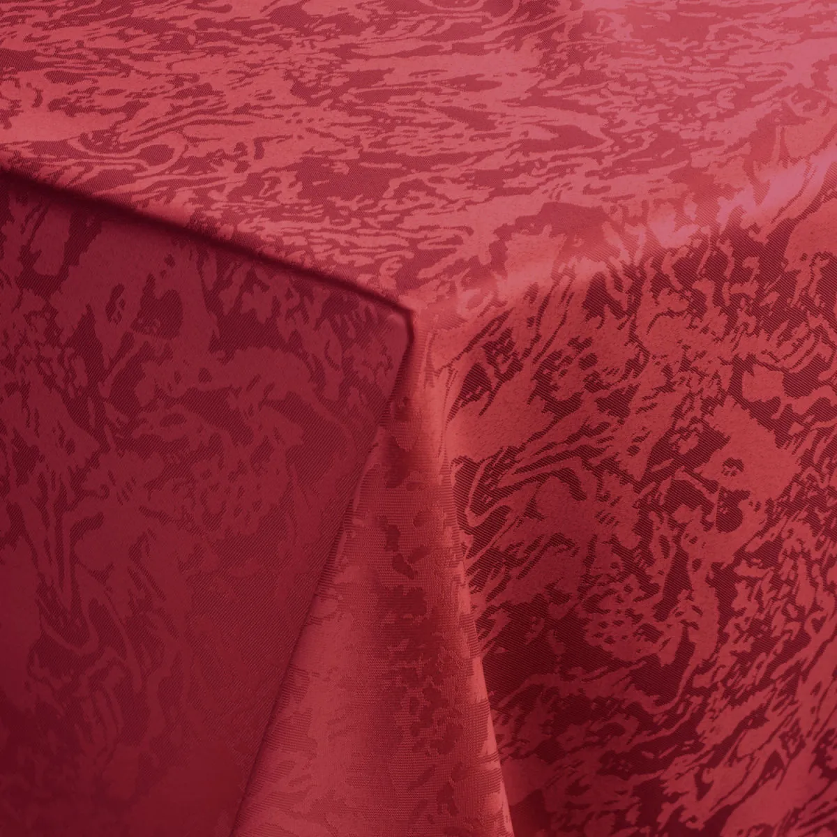 PULSIVA Tovaglia Berlino; 160x160 cm (LxL); borgogna; quadrata - immagine 1