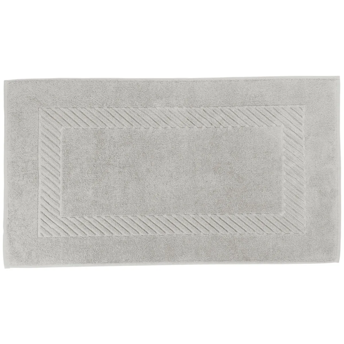 ERWIN M. Tappeto bagno Valencia tinta unita; 50x90 cm (LxL); grigio pietra - immagine 1