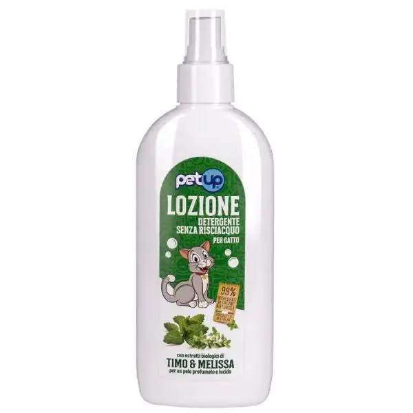 Lozione detergente senza risciacquo per gatti PetUp 250 ml - immagine 1
