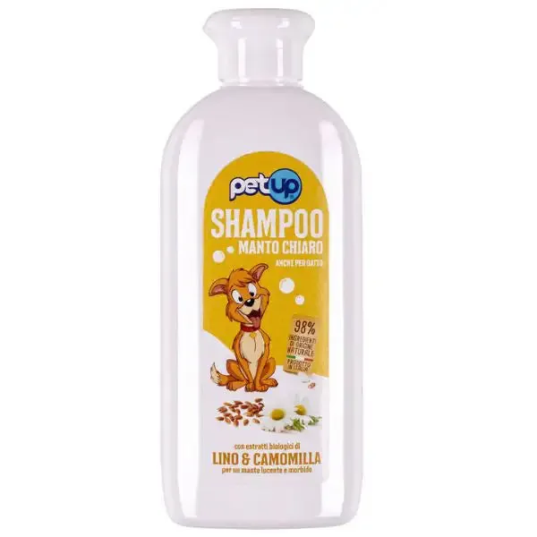 Shampoo lucente per cani dal manto chiaro e gatti PetUp 250 ml - immagine 1