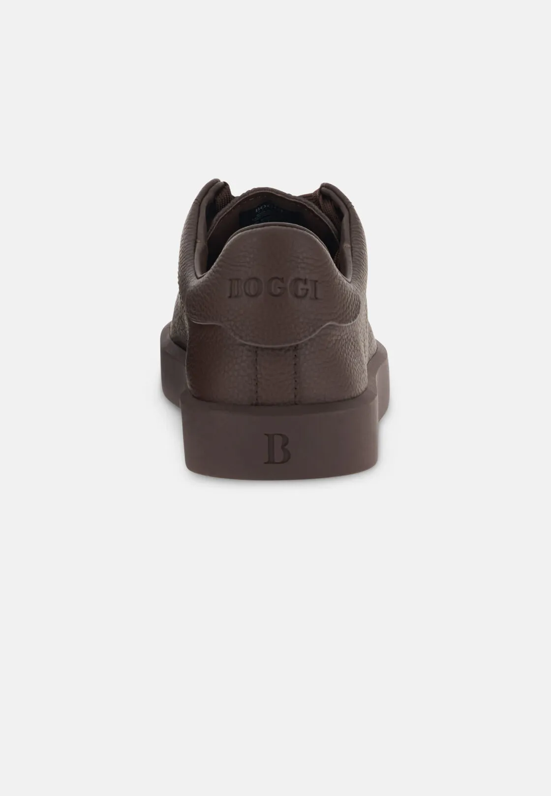 Boggi, Sneakers Essence In Pelle Bottalata, Uomo, Marrone scuro, Taglia: 43-9 - immagine 5