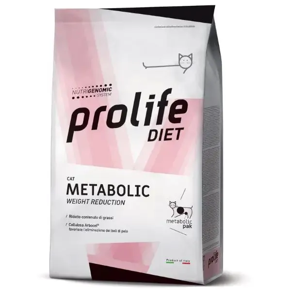 Prolife Veterinary Diet Cat Metabolic Weight Reduction 5 kg - Dieta veterinaria per gatti - immagine 1