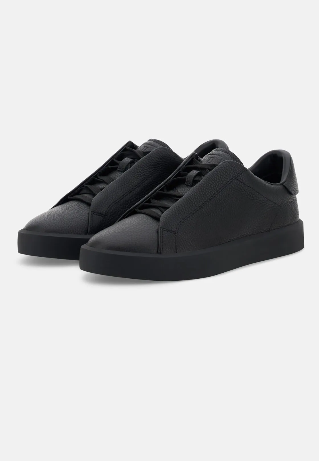 Boggi, Sneakers Essence In Pelle Bottalata, Uomo, Nero, Taglia: 39-5 - immagine 3