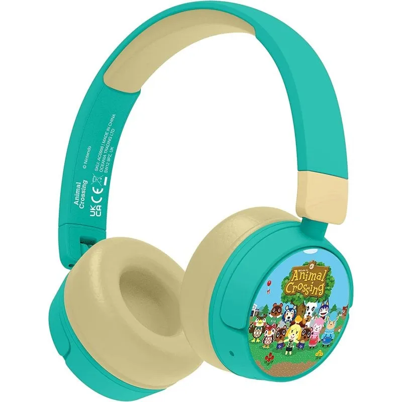 Cuffie per bambini wireless pieghevoli Animal Crossing di OTL Technologies - immagine 1