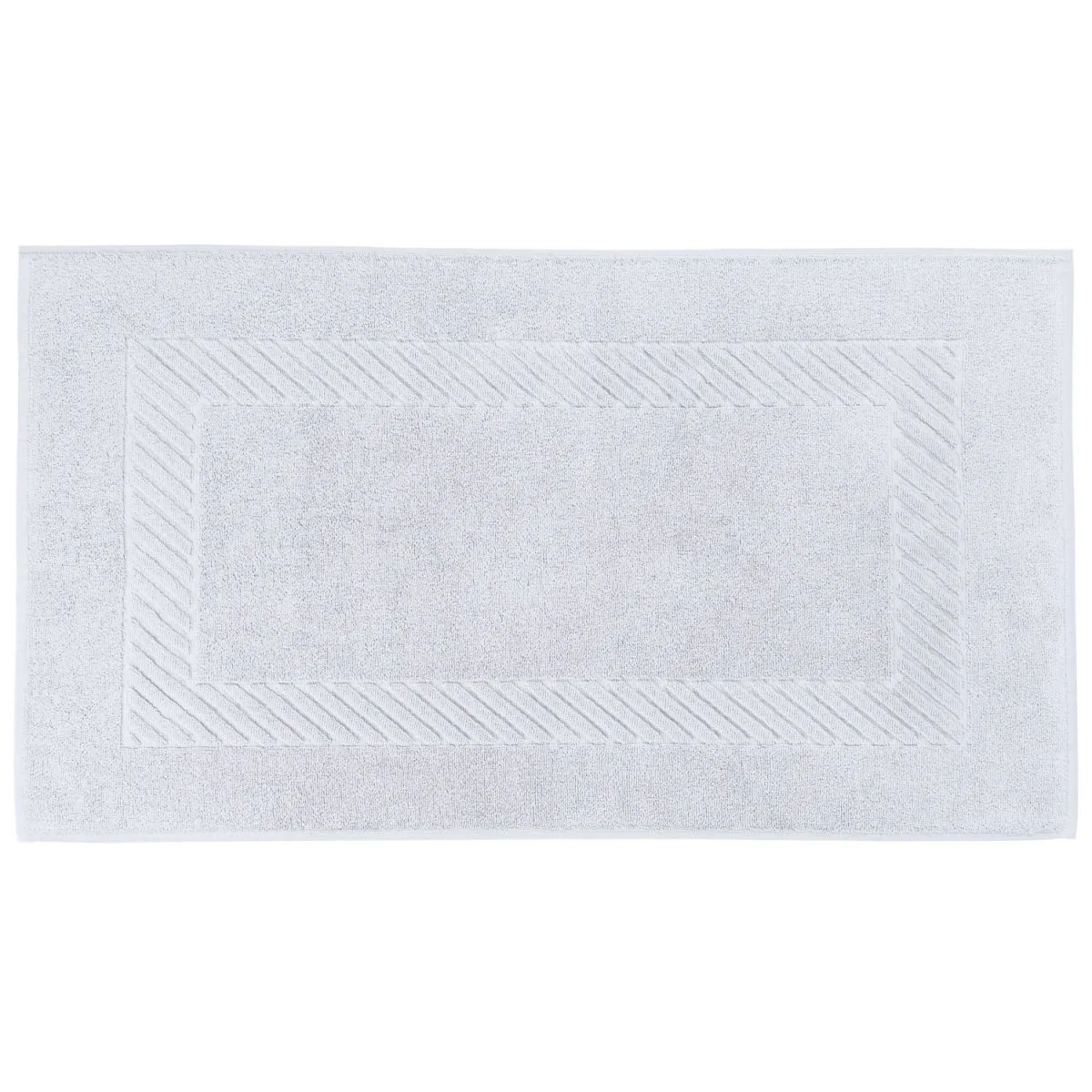 ERWIN M. Tappeto bagno Valencia tinta unita; 50x90 cm (LxL); bianco - immagine 1