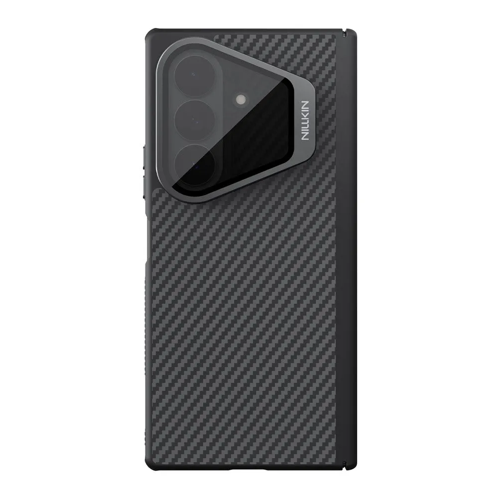 Custodia MagSafe per Samsung Galaxy Z Fold8 Ultra F976, Nillkin, CarboProp con copertura obiettivo nera trasparente, Nera - immagine 1