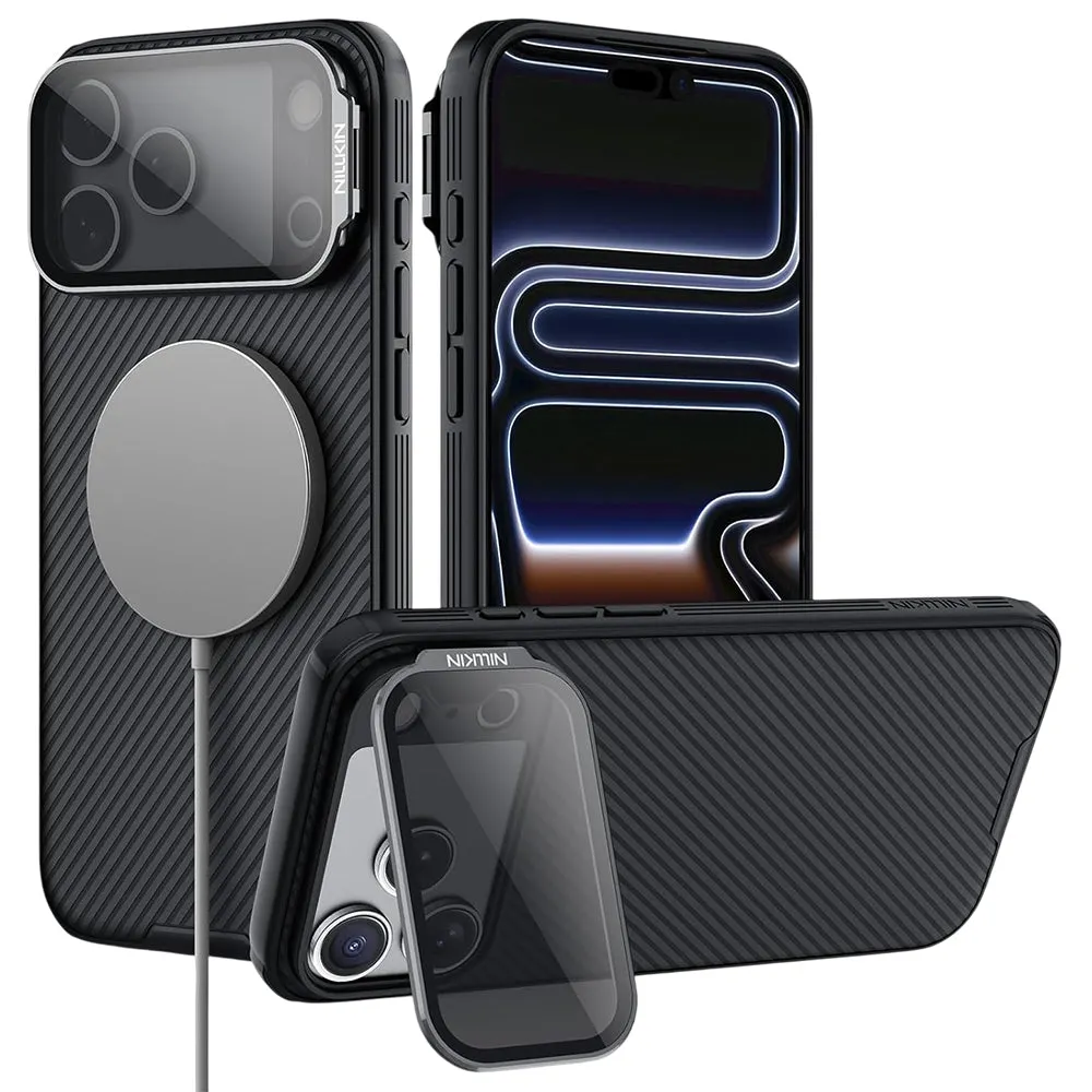 Custodia MagSafe per Apple iPhone 18 Pro Max / 17 Pro Max, Nillkin, CamShield Prop, Nera - immagine 1