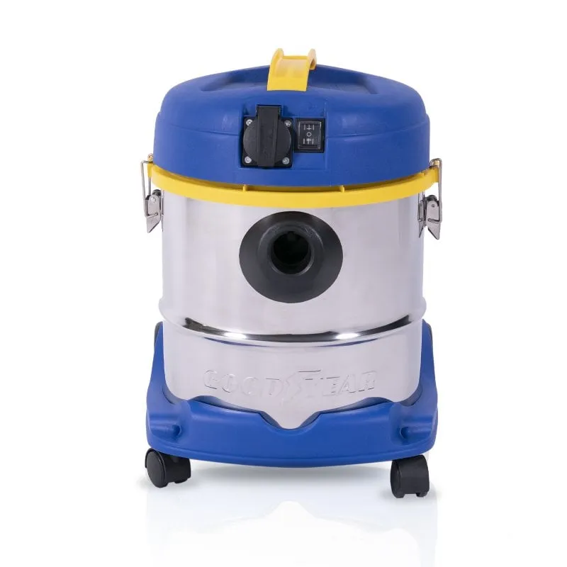 Bidone Aspiratutto Goodyear 20L 1200W Solidi e Liquidi Filtro HEPA Acciaio - immagine 1