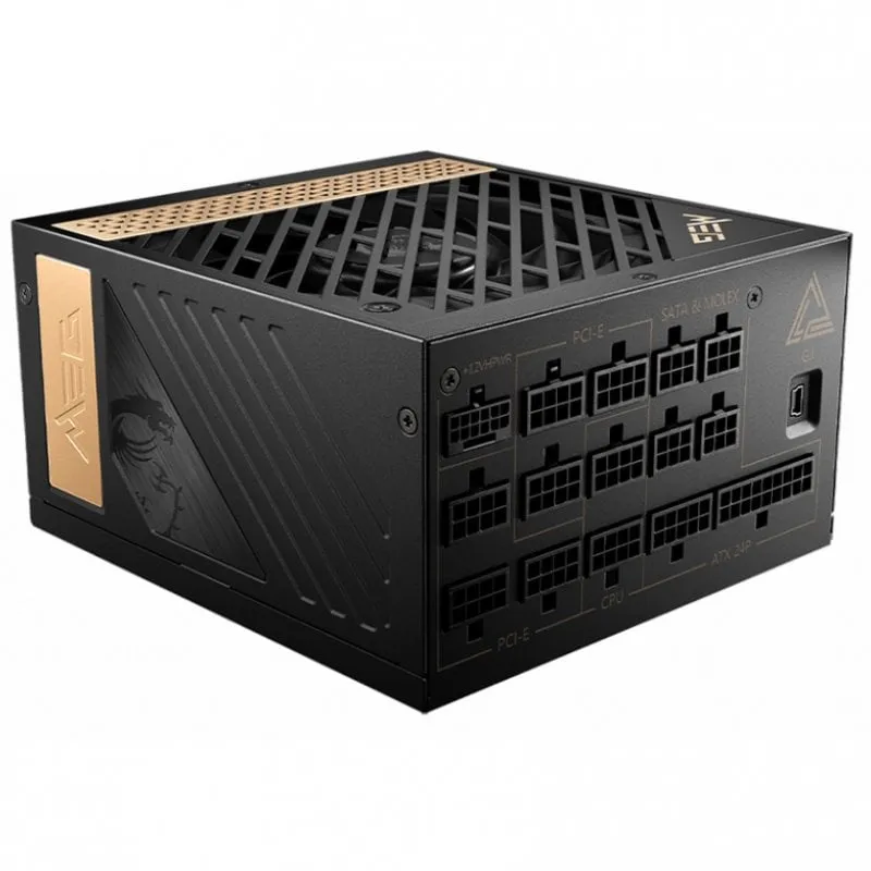 MSI MEG Ai1300P PCIE5 1300W 80 Plus Platinum completamente modulare - immagine 1