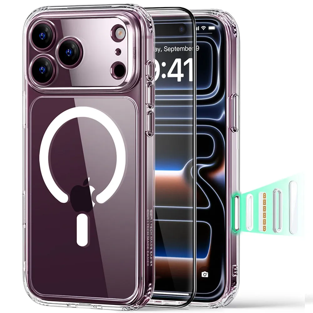 Custodia MagSafe per Apple iPhone 18 Pro Max / 17 Pro Max, ESR, Classic Hybrid con Protezione per Schermo, Trasparente - immagine 1