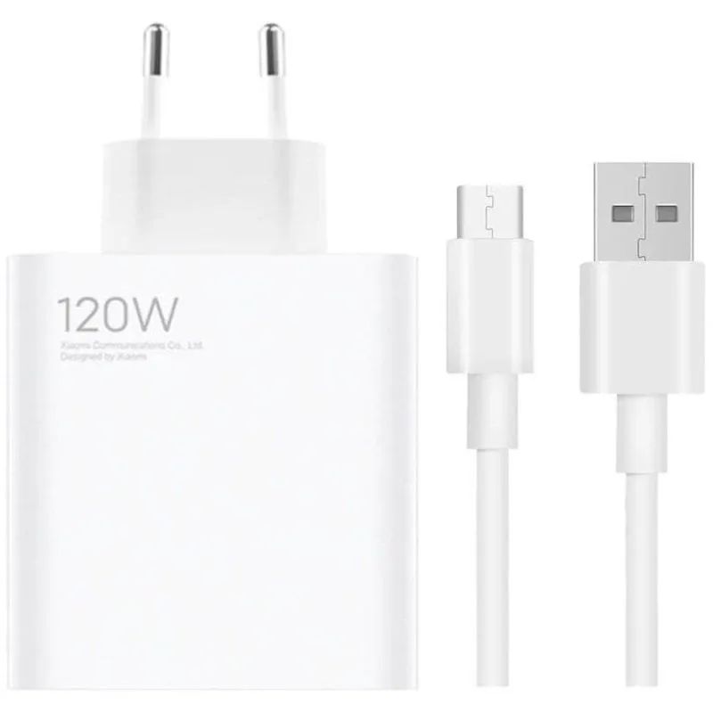 Caricabatterie USB-A combinato di ricarica Xiaomi da 120 W bianco - immagine 1
