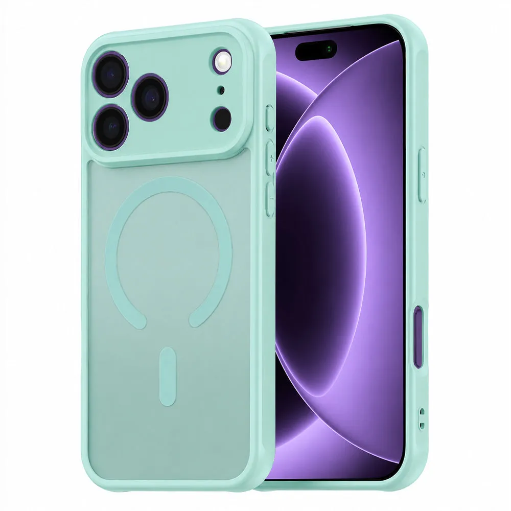 Custodia MagSafe per Apple iPhone 18 Pro / 17 Pro, Techsuit, HaloFrost II, Verde Chiaro - immagine 1