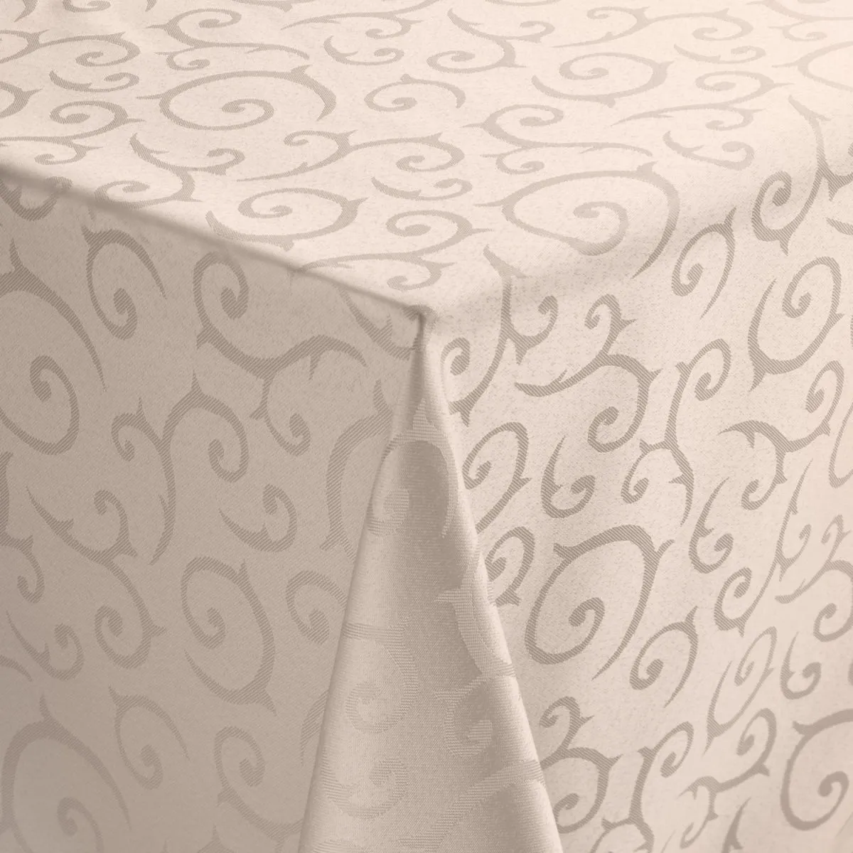 PULSIVA Tovaglia Antalya; 130x130 cm (LxL); argento; quadrata - immagine 1