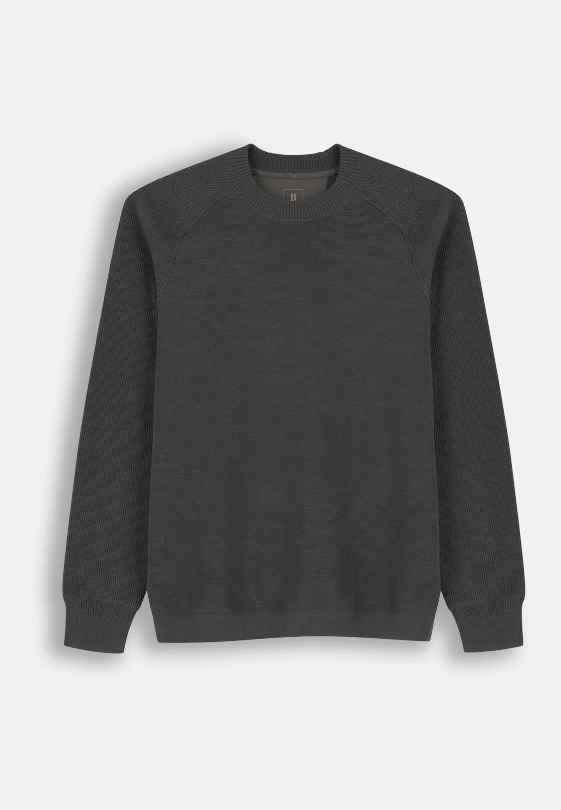 Boggi, Girocollo In Misto Lana Merino Wooltech, Uomo, Militare, Taglia: XXL - immagine 5