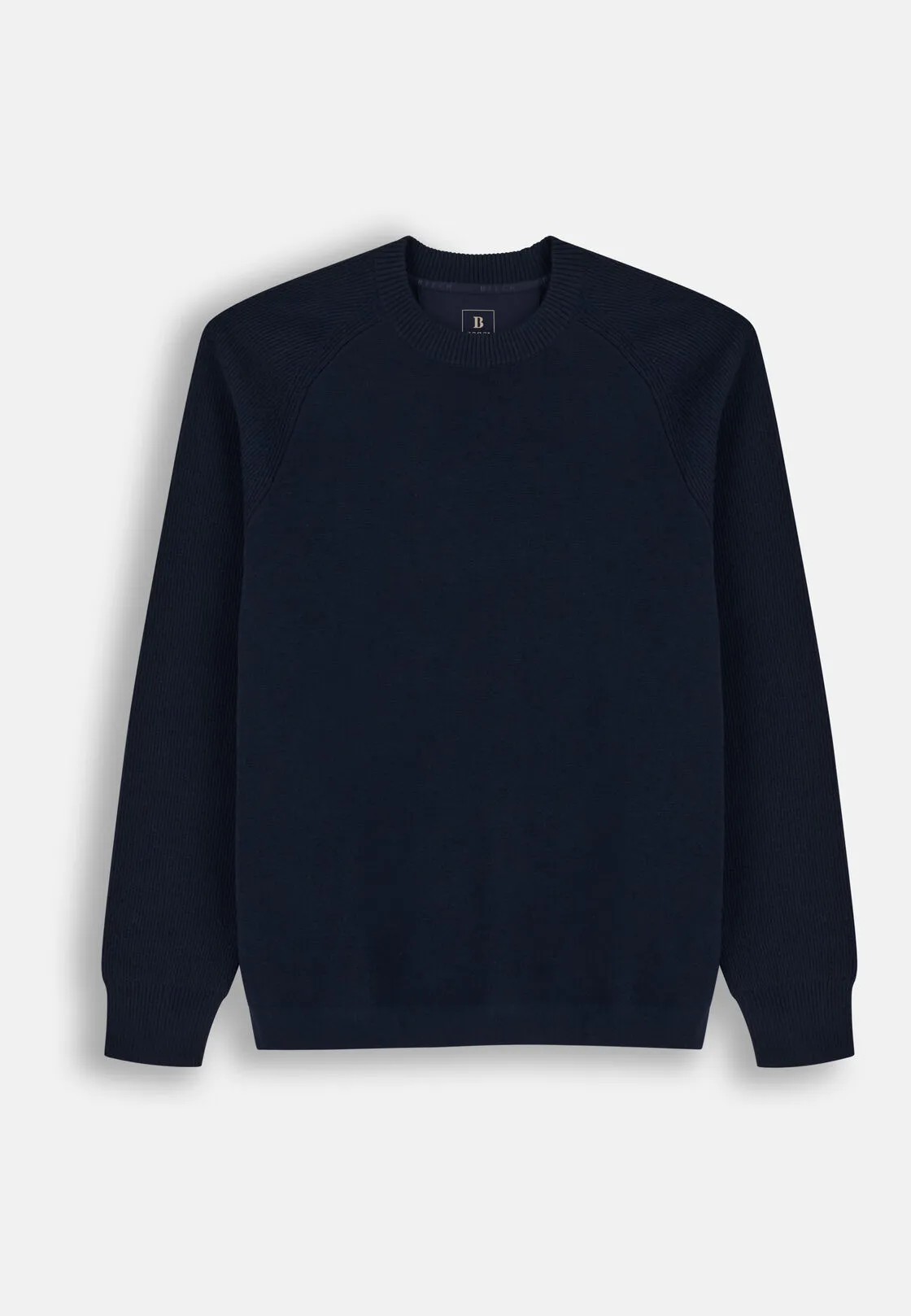 Boggi, Girocollo In Misto Lana Merino Wooltech, Uomo, Navy, Taglia: M - immagine 5