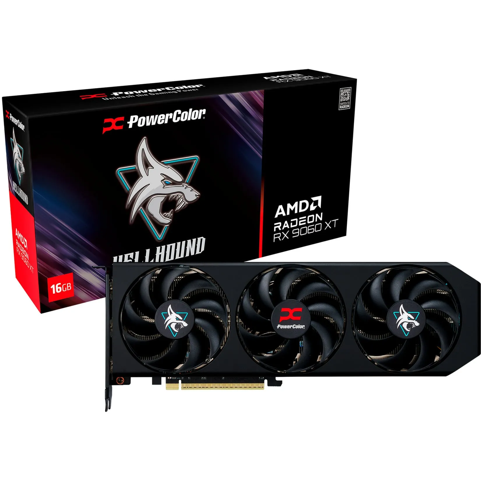 Radeon RX 9060 XT Hellhound 16GB, Scheda grafica - immagine 1